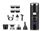 5-in-1 Bald Shaver with LED Display, Multiple Heads for Men's Grooming V1263-JX-4037