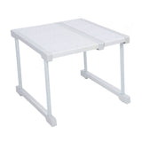 Expandable Cabinet Shelf Carbon Steel ABS PP Closet Storage Shelf Cabinet Organizer Riser Rack for V1294-YM0901-3117240329311