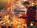 Solar Candy Cane Pathway Lights with Star Accents, 5-Pack Red & White Striped LED Stake Lights, Warm V1341-ZY-RF89AXZH-2PCS