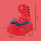 Baby Potty Toilet Cartoon Dinosaur Training Potty Toilet Toddler Potty Chair with Rubber Base Toilet V1370-AZ4-17477