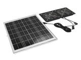 Solar Dual Fan Kit 30W IP65 Waterproofing Tempered Glass Laminate 17mm Aluminum Alloy Frame V1294-YM0901-3111250016111