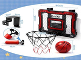 Everfit Mini Basketball Hoop Over Door Indoor LED Scoreboard Kids Set 40x30cm BAS-HOOP-ELEC-4030-RD