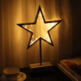 Star Shape LED Night Light Table Night Lamp Home Room Xmas Christmas Decor Kid Gift V1294-YM0901-3119200027611