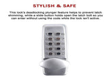 Keyless deadbolt digital electronic door lock keypad mechanical Code Entry Door V63-827161