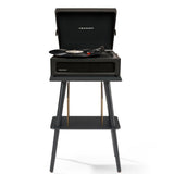 Crosley Voyager Bluetooth Portable Turntable Crosley Turntable Stand Bundle - Black V398-CRIW8017BST-BK4