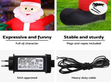 Jingle Jollys Christmas Inflatable Giant Santa 3.8M Height LED Illuminated Decorations XMAS-INF-SANTA-12FT