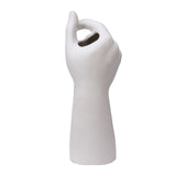 Table Vase White Color 10cm Long Ceramic Vases Decorative V1294-YM220927TW05-1-0421
