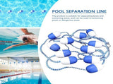 Swimming Pool Safety Float Line Divider Rope Kits with 2 Pre-Assembled Stainless Hooks Pool V1370-AZ4-02697