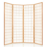 Artiss 4 Panel Room Divider Screen 174x179cm Natural RD-4019-4P-NT