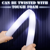 24 Pcs LED Foam Stick Battery Powered Light up Glow in the Dark Foam Light Sticks 18 inch Glow Wands V1369-AZ3-W-16345