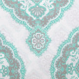 225TC Persia Cotton Rich Easy Care Quilt Cover Set Queen V442-CAP-QUILTCS-PERSIA-TURQUOISE-QS