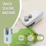 Mini Bag Sealer, 4 in 1 Bag Cutter and Sealer, USB Rechargeable, Portable, Blue V1258-DP02-C-2507