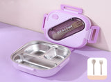 Aespoir Lunch Box, Toddler Lunch Box, Leak-Proof, Four-Sided Clasp for School,Camping,Travel, V1189-WXFWAL-20260319-00412