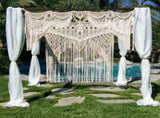 Boho Chic Macrame Tapestry Wedding Backdrop Arch Door Window Hanging Curtains V767-HQ-XB123