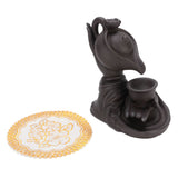 Incense Holder Creative Purple Sand Relaxing Backflow Incense Holder for Spa Yoga Meditation V1294-YM0901-3117250010511