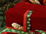 Red Velvet New Year's Gift Box Christmas Eve Apple Decoration V1294-YM0703-230821SM07-18