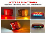 2x Trailer Lights LED Tail Wireless Magnetic Stop Truck Indicator C V201-LED1224BL8AU