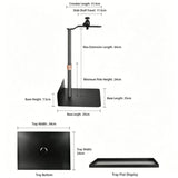 Hidden No-Drill Projector Stand, Sofa Bed Gap Floor Projector Mount with Adjustable Height, 360&deg V1188-MS-601-012