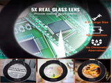 Magnifying Glass with Light and Stand, 5X Magnifying Lamp, 4.3" Glass Lens, Base and Clamp 2-in-1 V952-YGFDDYDZBCMAJI42JV9
