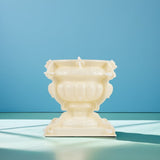 Plastic Flower Pot Mold for DIY Concrete Planter Making Reusable Beige Mold V1369-AZ3-W-18180