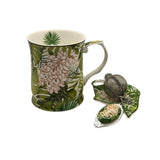 Tropical Luxe Fine Bone China Tea Set - 405ml Mug with Strainer V1026-KLCCW1016L-CW1021