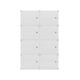 Artiss Shoe Box DIY Set of 8 Storage Cube Stackable White DIY-SHOE-8-WH
