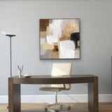 Harvey Abstract Framed Canvas 80x80cm V637-E592654