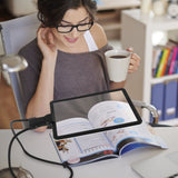 Magnifying Glass with Light Rechargeable Hands Free Full Page Reading Magnifier with Neck Hanging V1366-AZ2-W-14671