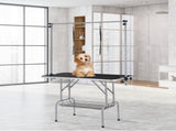 Pet Grooming Table Two Arms with Clamp, 117cm Dog Grooming Station, Foldable Pets Grooming Stand for V952-ZDMRZ46INCH0I6658V0