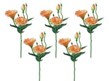 5PCS Artificial Silk Fake Eustoma Flowers Long Stem Lifelike Flowers for Wedding Party Home Decor V1294-YM0901-240821HL01-1