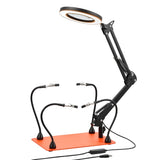 VEVOR Magnetic Helping Hands Soldering Station 3X LED Magnifying Lamp 4 Arms V952-FZSHJZ4GFZSB7GHH2001V9
