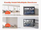 12U Open Frame Network Rack, 585 mm Depth, Wall Mounted or Floor Standing Server Rack, Heavy Duty 4 V952-KFSJJHS12UW2JXGBZ001V0