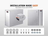 Steel Electrical Box, 60x50x20 cm, 304 Stainless Steel Electrical Enclosure Box, Wall-Mounted V952-BXGDQX24X20XC3Z3EV0