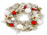 Christabelle 61cm Snowy Elegance Wreath 2.74m Snowy Elegance Garland CMB-SENSE-WG