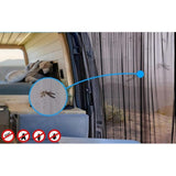 Universal Mosquito and Sun Protection Net for Car Trunk, 210 150 cm, Black, Compatible with V1188-MS-325-1178