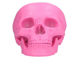 Resin Halloween Skull Decor Festival Home Props Fake Whole Person Skull Ornaments Pink V1294-YM0523-3115210185511
