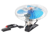 12V 25W Mini Portable Auto Vehicle Clip On Cooling Oscillating Fan for Car Truck Dashboard V1294-YM0722-JYB02166