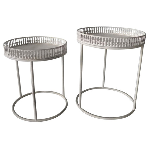Set 2 Nested Martinique Side Tables 47cm V637-23744TBL