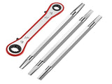 4 Pcs Metal Seat Removal Set Including 3 Removal Tools and a 3/8 Inch and 7/16 Inch Ratchet Shower V1192-AZ-W-11969