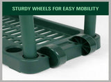 Rolling Garden Tools Storage Rack Long Short Handles Organizer Holders Fits 40 V465-669090