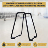 Heavy Duty Parallette Bars Push Up & Core Strength Training Stands for Home Gym V63-824011