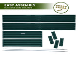 Wallaroo Garden Bed 240 x 120 x 30cm Galvanized Steel - Green GBD-BSW-2412-GN
