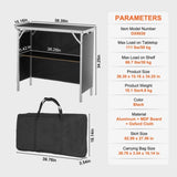 Folding Portable Bar Table, Tradeshow Podium Table for Indoor, Outdoor, Party, Picnic, Exhibition, V952-LSZST20ZDSZJN1VEHV0