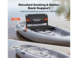 Kayak Seat, Folding Kayak Seat with Comfortable Back Support, Aluminum Alloy Frame & 600D Oxford V952-JSPHTZYJSKJFASKAH001V0