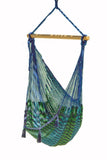 Mayan Legacy Extra Large Outdoor Cotton Mexican Hammock Chair in Caribe Colour V97-HSCHCARIBE