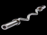 120cm Chrome Olympic EZ Curl Bar Weightlifting Barbell for Home Gym Training V63-770285