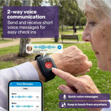 EQUIPMED GPS Fall Detection Emergency Bracelet with SOS Button, for Seniors, 2 Way Calling, Location V219-HELPMAMHPD6A