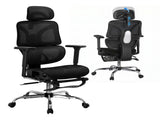 Artiss Ergonomic Office Chair Footrest Black OCHAIR-H-FZ28-BK