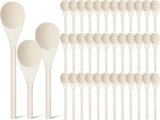 48 Pcs 8, 10, 12 Inch Wooden Spoons Gifts for Mom Oval Wooden Cooking Spoons Set Wood Serving Spoon V1188-CYX-DP-726