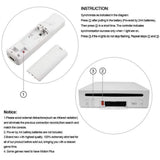 Wii Remote ,2 Wii Controller Compatible with Wii and Wii U Console Wii Remote Controller with Shock V1366-AZ2-W-11296